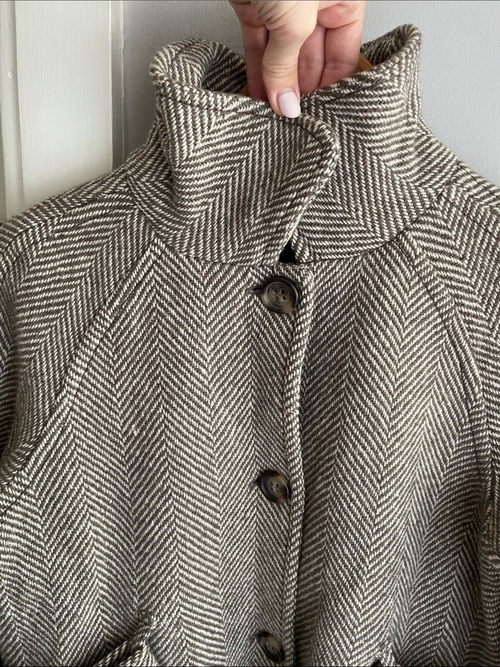 Vintage Liz Claiborne cropped Equestrian style wool coat- Size Medium - Picture 8 of 13